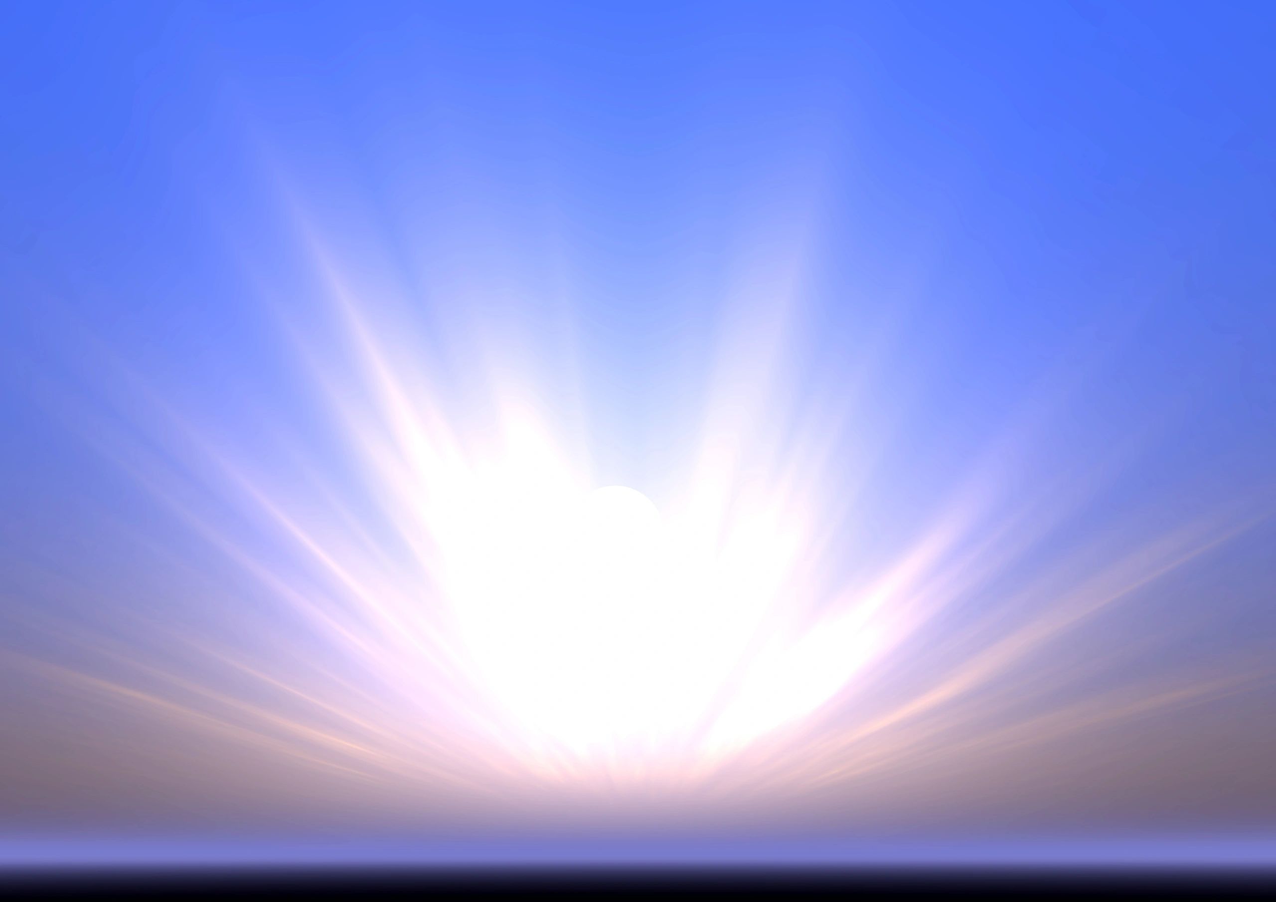 Abstract sunrise sky with warm light